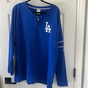 Dodgers pink sweater